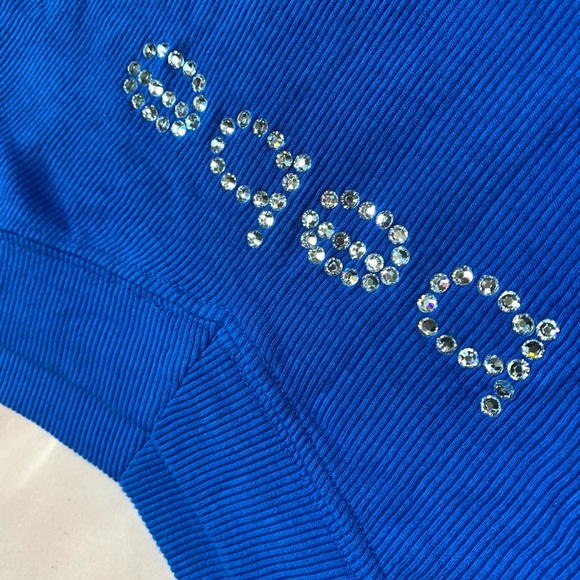 βSOLDβ π Bebe rhinestone off shoulder top - Picture 5 of 5